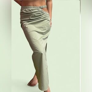 Cotton maxi skirt